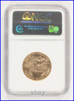 2007 1/2 Oz. G$25 Gold American Eagle Graded by NGC as MS70 Early Releases