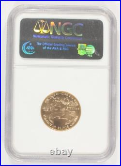2007 1/4 Oz. G$10 Gold American Eagle Graded by NGC as MS70 Early Releases