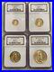 2007 4-piece American Gold Eagle Set NGC MS70 (1/10, 1/4, 1/2 & 1 oz coins)