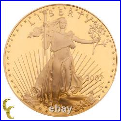 2007 G$50 Gold American Eagle 1 Oz. Proof Graded by ICG as PR70DCAM First Day