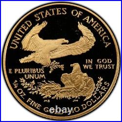 2007-W 1/4 Oz GOLD $10 AMERICAN EAGLE PF70DCAM Thomas Cleveland Art Deco Coin