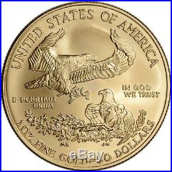 2007-W American Gold Eagle (1 oz) $50 Uncirculated Coin Burnished