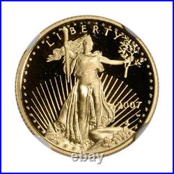 2007-W American Gold Eagle Proof 1/10 oz $5 NGC PF70 UCAM