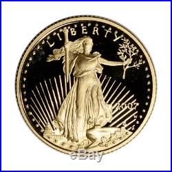 2007-W American Gold Eagle Proof (1/10 oz) $5 in OGP
