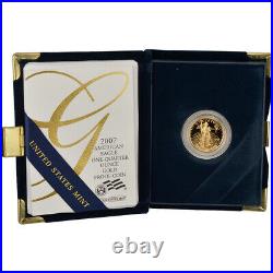 2007-W American Gold Eagle Proof (1/4 oz) $10 in OGP