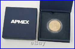 2008 $50 Gold American Eagle 1 oz. Brilliant Uncirculated Round Coin + APMEX box
