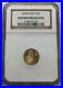 2008 $5 Solid Gold American Eagle Coin Standing Lady Liberty 1/10 oz NGC Sealed