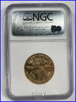 2008 G$25 1/2 Oz. Gold American Eagle Graded by NGC as MS-70