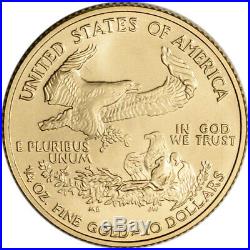 2008-W American Gold Eagle 1/4 oz $10 Uncirculated Coin Burnished in OGP
