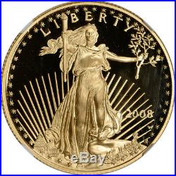 2008-W American Gold Eagle Proof 1/2 oz $25 NGC PF69 UCAM