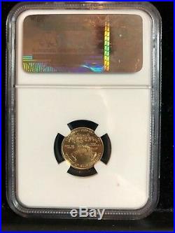 2009 $5 Gold American Eagle 1/10 Oz Fine Ngc Ms70 Early Release Perfect Coin -37