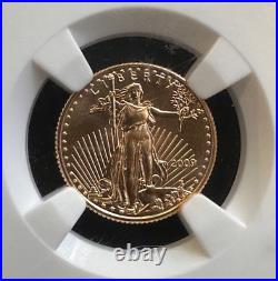 2009 American Gold Eagle 1/10ozt $5 NGC MS-70, Early Release