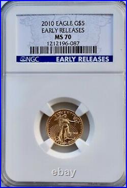 2010 Gold American Eagle $5 1/10th MS70 NGC