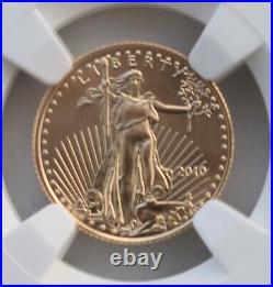 2010 Gold American Eagle $5 1/10th MS70 NGC