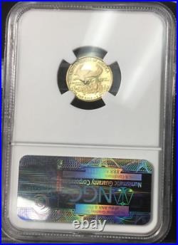 2010-W $5 American Gold Eagle Proof Coin NGC PF-70 Ultra Cameo E. R. GOLDEN LABEL