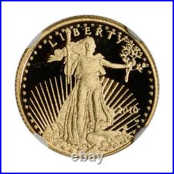 2010-W American Gold Eagle Proof 1/10 oz $5 NGC PF70 UCAM