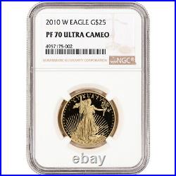 2010-W American Gold Eagle Proof 1/2 oz $25 NGC PF70 UCAM