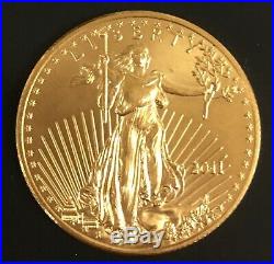 2011 $25 AMERICAN GOLD EAGLE 1/2 OZ GOLD 25h YEAR OF ISSUE GEM UNCIRCULATED