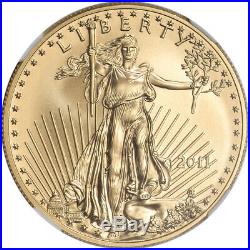 2011 American Gold Eagle 1 oz $50 NGC MS70