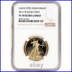 2011-W American Gold Eagle Proof 1/2 oz $25 NGC PF70 UCAM