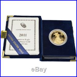 2011-W American Gold Eagle Proof 1 oz $50 in OGP