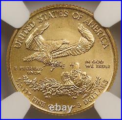 2012 Gold Eagle $5 Tenth-Ounce MS 70 NGC 1/10 oz
