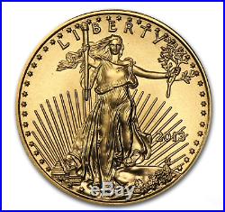 2013 1/10 oz American Gold Eagle $5 GEM Brilliant Uncirculated Coin $5 M1127