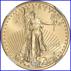 2013 American Gold Eagle 1/4 oz $10 NGC MS70 Early Releases