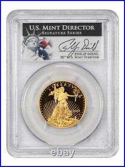 2013-W Gold Eagle $25 PCGS PR 69 DCAM (Diehl Signature) 1/2 oz Gold
