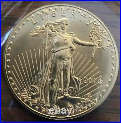 2014 $50 1 Ounce American Gold Eagle BU PERFECT PIECE #4