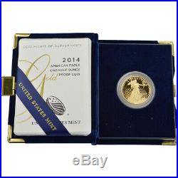2014-W American Gold Eagle Proof (1/2 oz) $25 in OGP