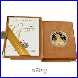 2014-W American Gold Eagle Proof 1 oz $50 in OGP