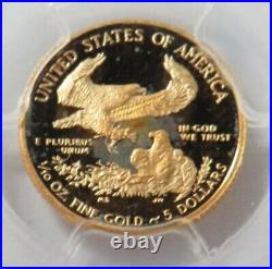 2014 W Gold American Eagle Proof $5 Gold Foil Label Pcgs Pr 70 Dcam First Strike