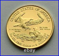 2015 1/10 oz. $5.00 solid gold American Eagle #2