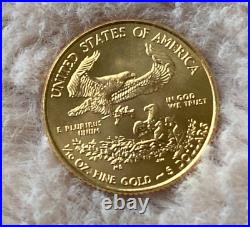 2015 $5 American Gold Eagle 1/10 Oz BU