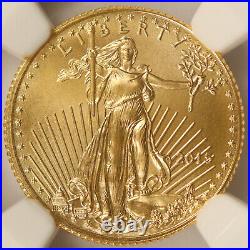 2015 $5 Gold American Eagle 1/10oz NGC MS70