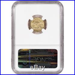 2015 American Gold Eagle (1/10 oz) $5 NGC MS70 Early Releases Wide Reeds