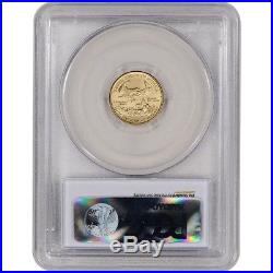 2015 American Gold Eagle (1/10 oz) $5 PCGS MS70 Wide Reeds