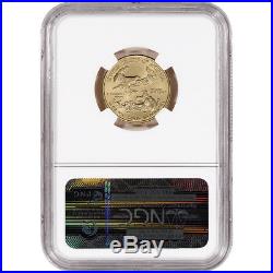 2015 American Gold Eagle (1/4 oz) $10 NGC MS70 First Day Bald Eagle Label
