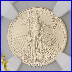 2015 Gold 1/10 oz American Eagle Coin Narrow Reeds NGC MS-70.900
