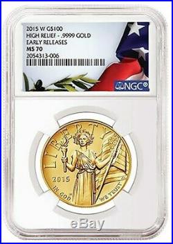 2015 High Relief American Liberty Gold MS-70 NGC (Early Releases) SKU #91820