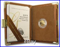 2015-W American Proof Gold Eagle $5 NGC PF70 FDOI 1/10th oz With Original BOX