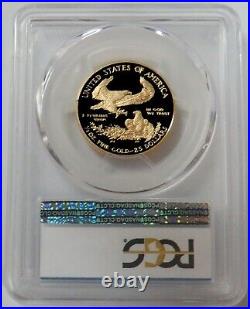 2015 W Gold $25 American Eagle Proof 1/2 Oz Coin Pcgs Pr 70 Dcam