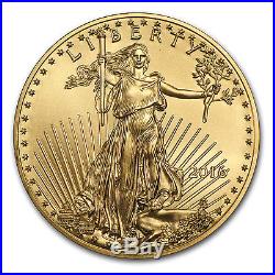 2016 1/2 oz Gold American Eagle BU SKU #93744