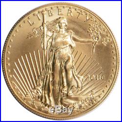 2016 $5 American Gold Eagle 1/10 oz Brilliant Uncirculated