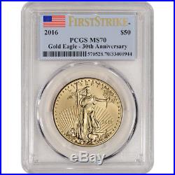 2016 American Gold Eagle (1 oz) $50 PCGS MS70 First Strike