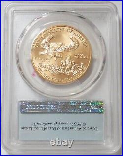2016 GOLD $50 AMERICAN EAGLE 1 OZ 30th ANNIVERSARY PCGS MS70 FIRST STRIKE
