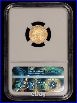 2016 G$5 1/10 oz Gold American Eagle Tenth Ounce ER NGC MS 70 G1880