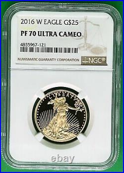 2016-W American Gold Eagle Set NGC PF70 Ultra CameoU. S