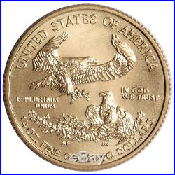 2017 $10 American Gold Eagle 1/4 oz Brilliant Uncirculated